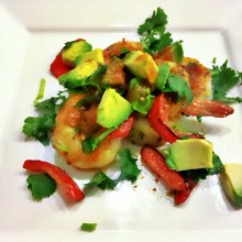 Cilantro Lime Avocado Shrimp Salad