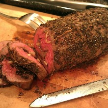 Herb Peppered Roast with Garlic