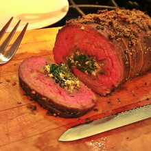 Herbed Roast Stuffed with Feta and Spinach